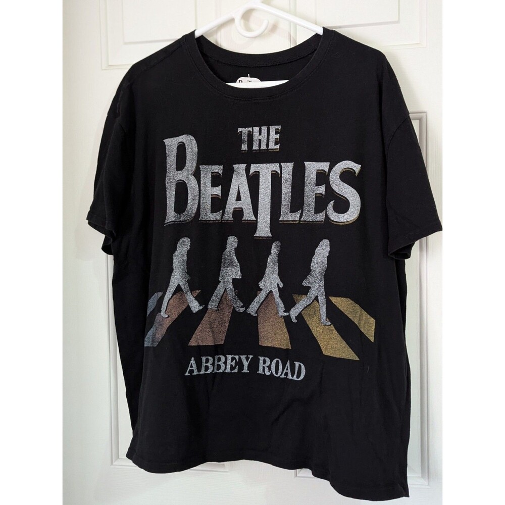 Beatles Abby Road T Shirt Black Adult XXL 2XL Apple Corp 2022 Cotton Blend Retro